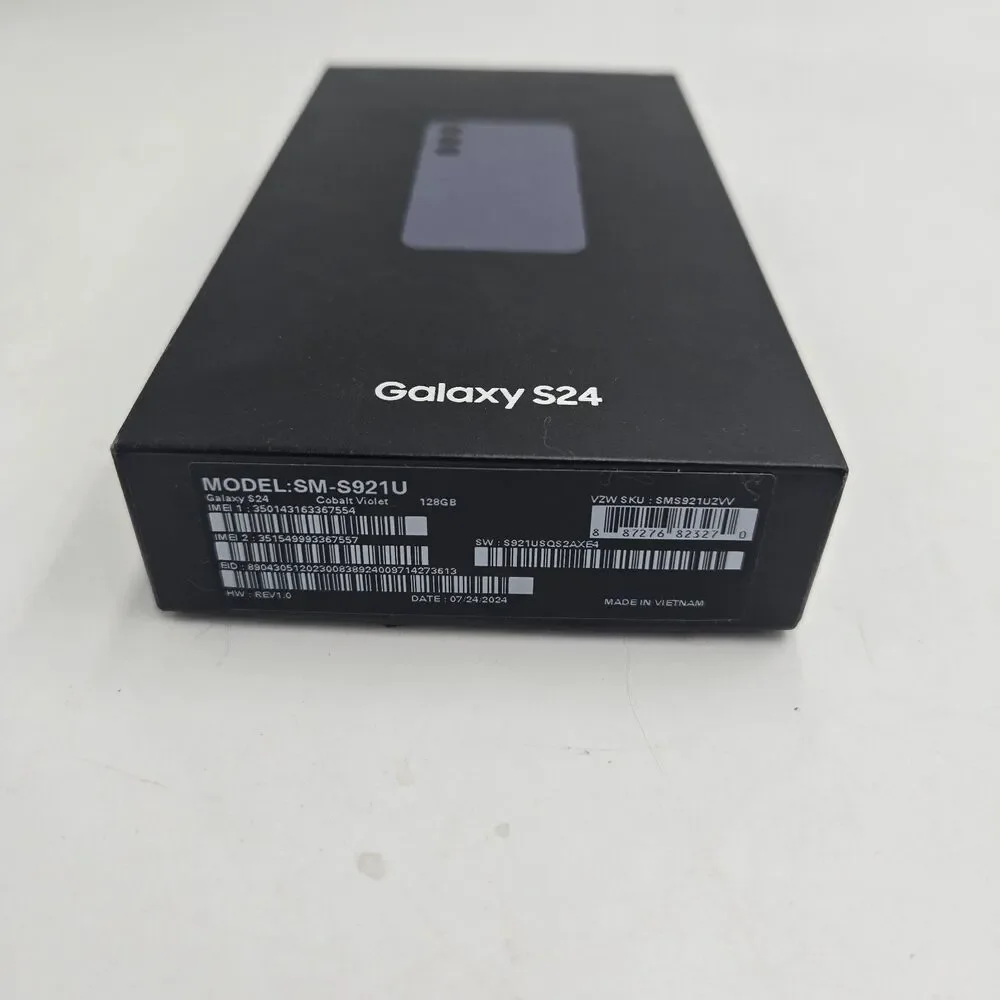 Original Samsung Galaxy S24 Cobalt Violet EMPTY BOX (No accessories)